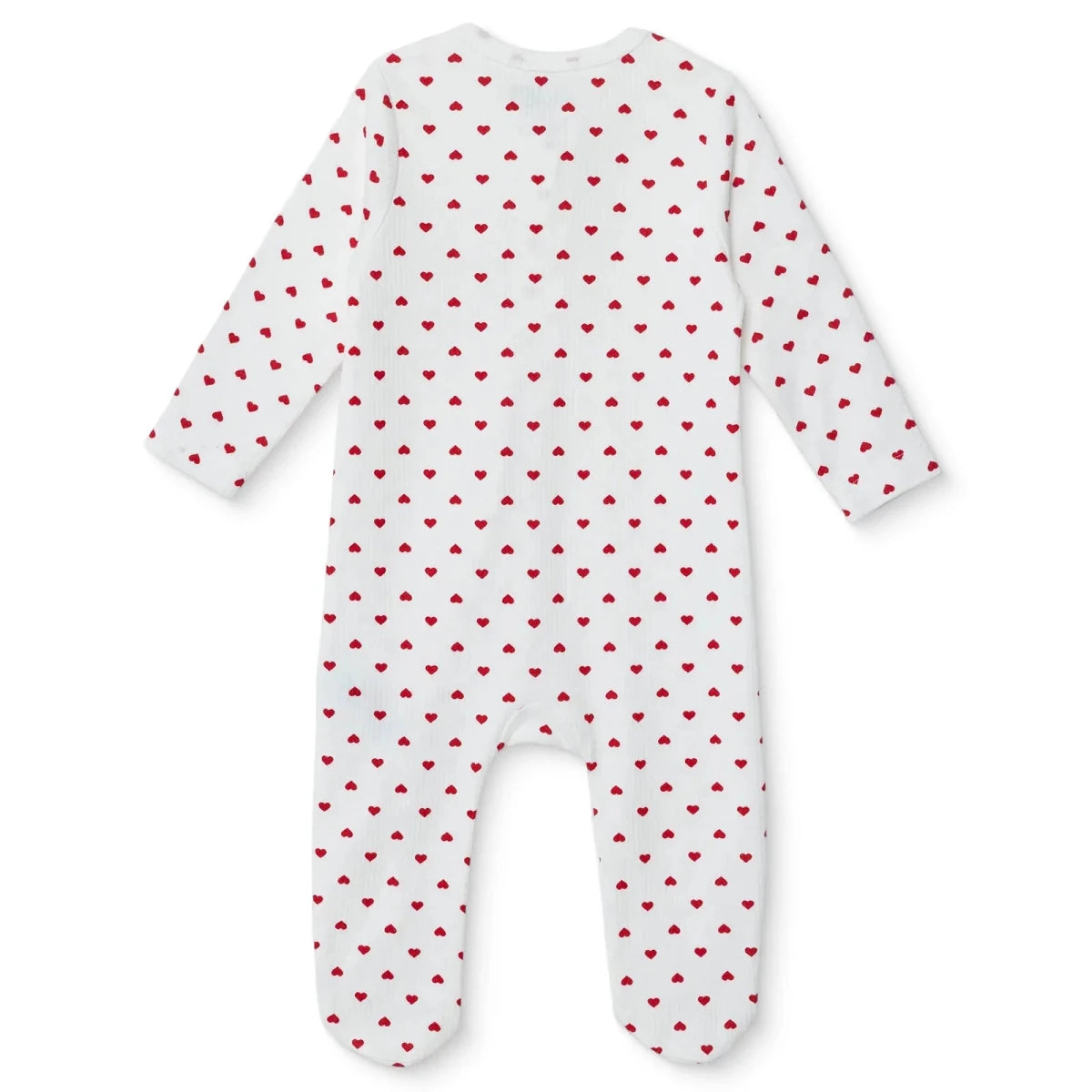 HelloBaby Polka Dot Long Sleeve Baby Sleepsuit with Feet (Newborn to 6-9 Months) Ecru Printed - ebebek