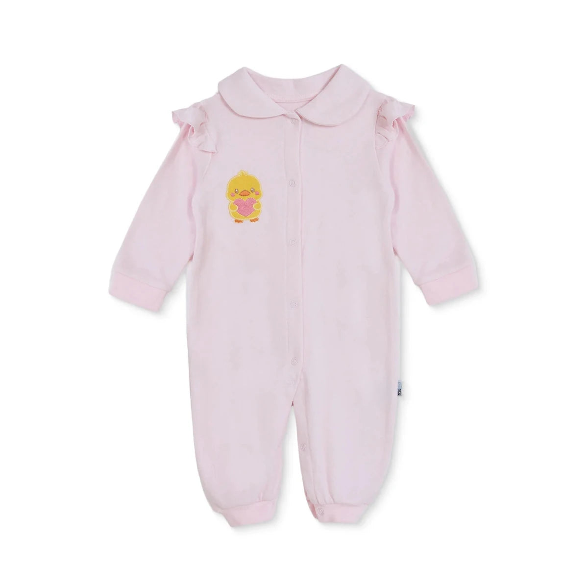 HelloBaby Chick Print Footless Baby Sleepsuit (Newborn to 6-9 Months) Light Pink - ebebek