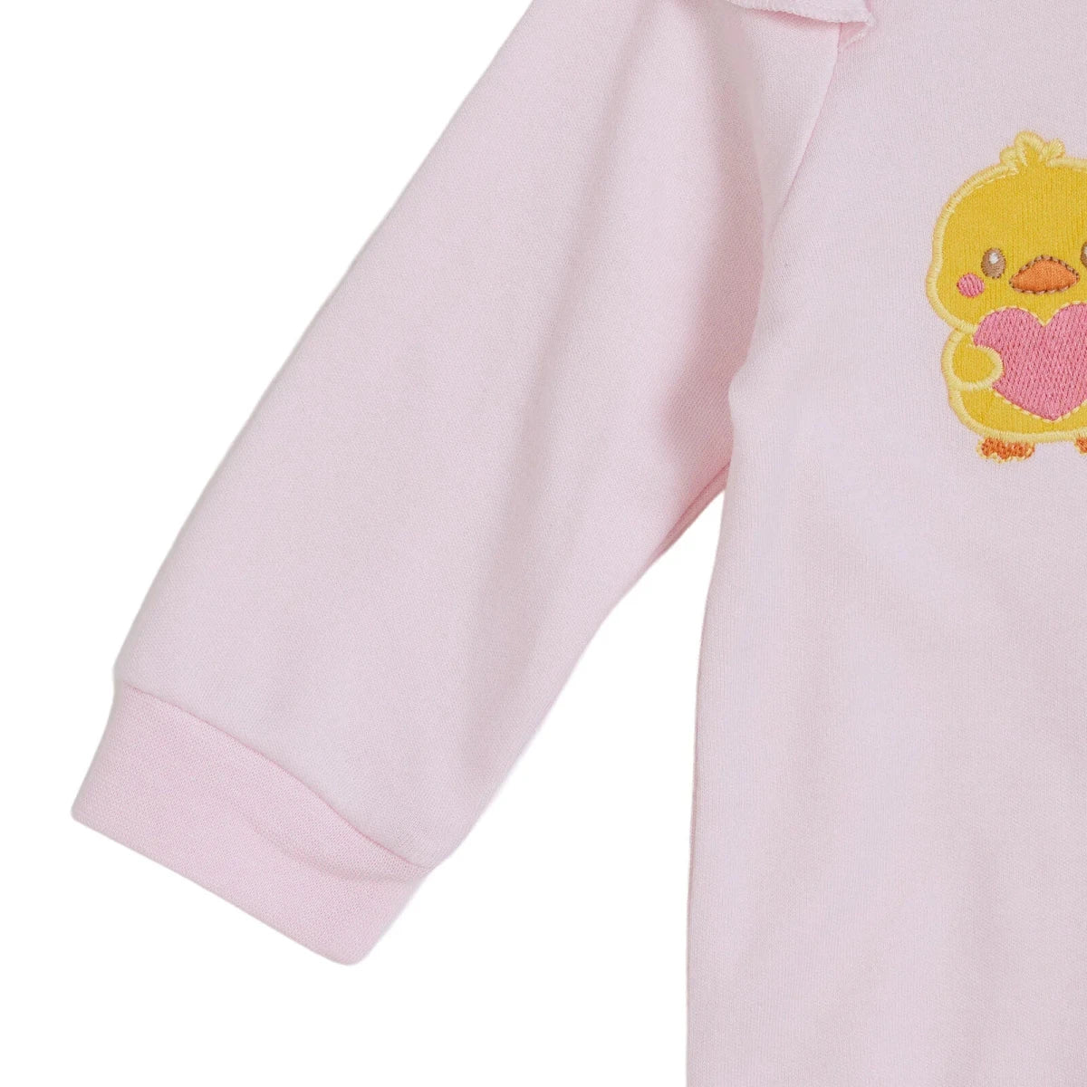 HelloBaby Chick Print Footless Baby Sleepsuit (Newborn to 6-9 Months) Light Pink - ebebek