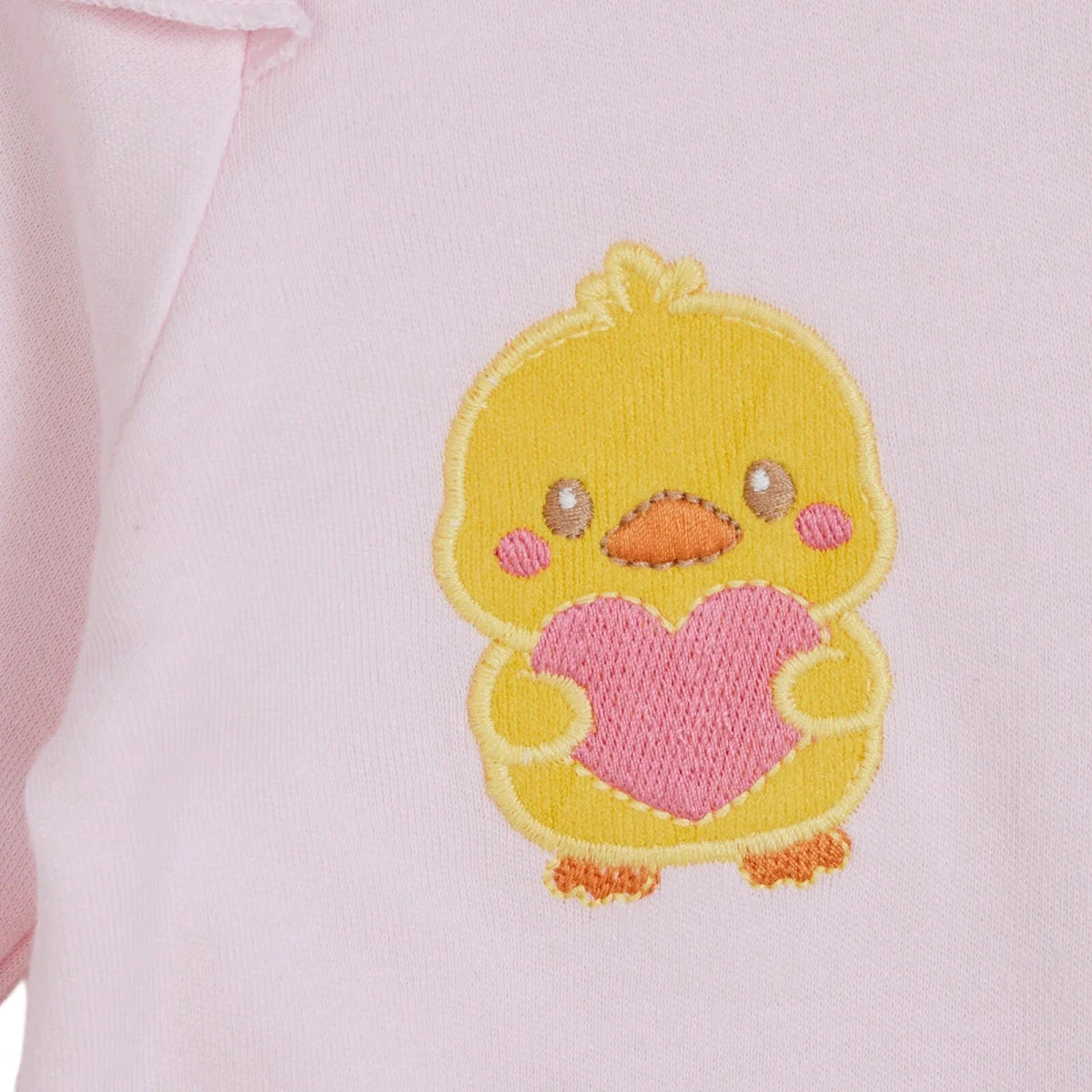 HelloBaby Chick Print Footless Baby Sleepsuit (Newborn to 6-9 Months) Light Pink - ebebek
