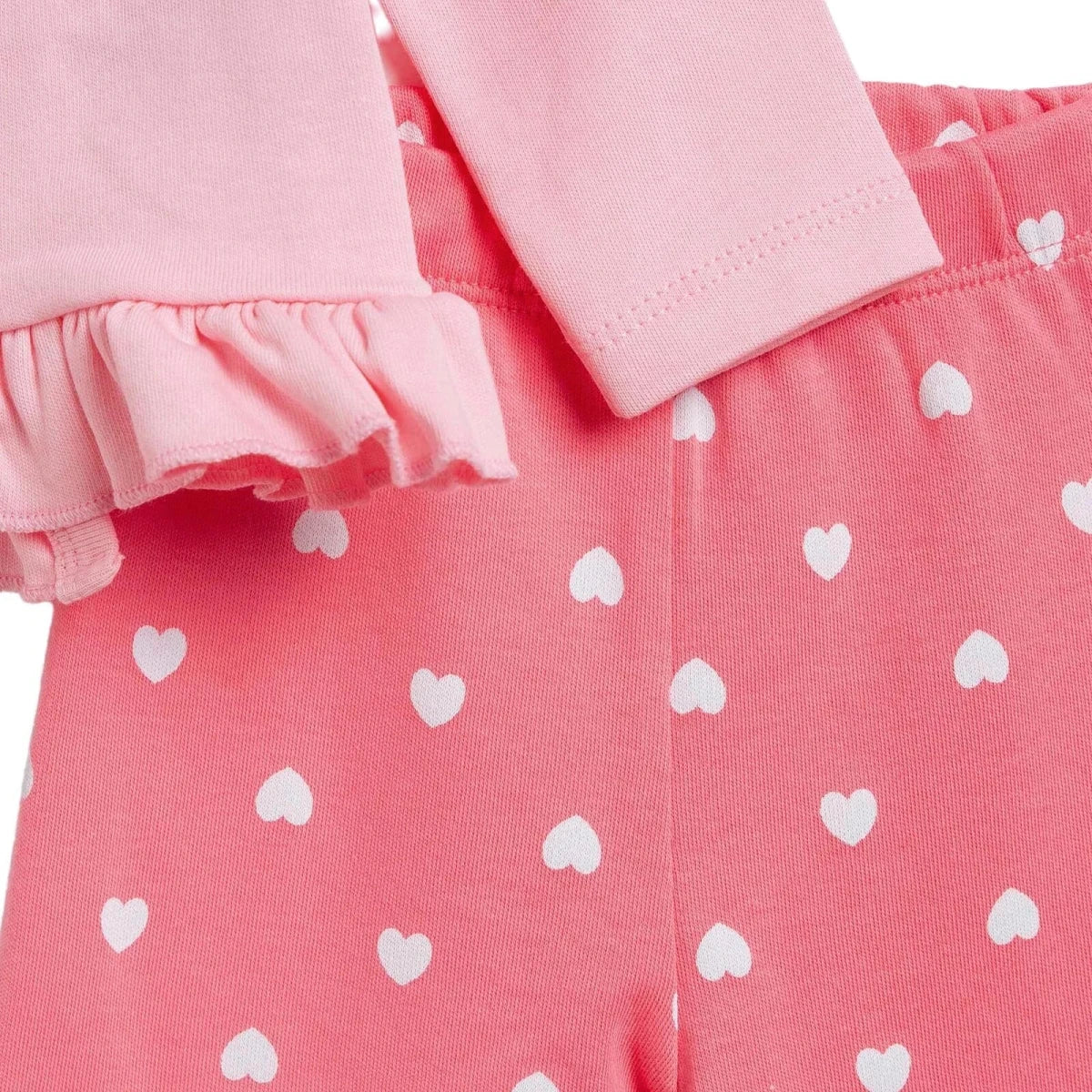 HelloBaby Heart Print Baby Hat, Vest & Bottoms Set (Newborn to 3-6 Months) Pink - ebebek