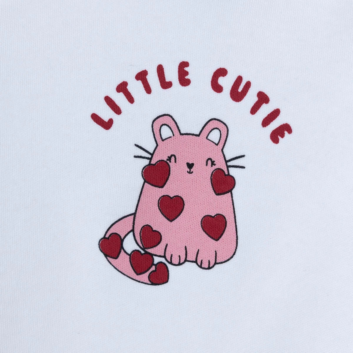 HelloBaby "Little Cutie" Slogan Baby Bodysuit, Hat & Bottoms Set (Newborn to 6-9 Months) Pink - ebebek