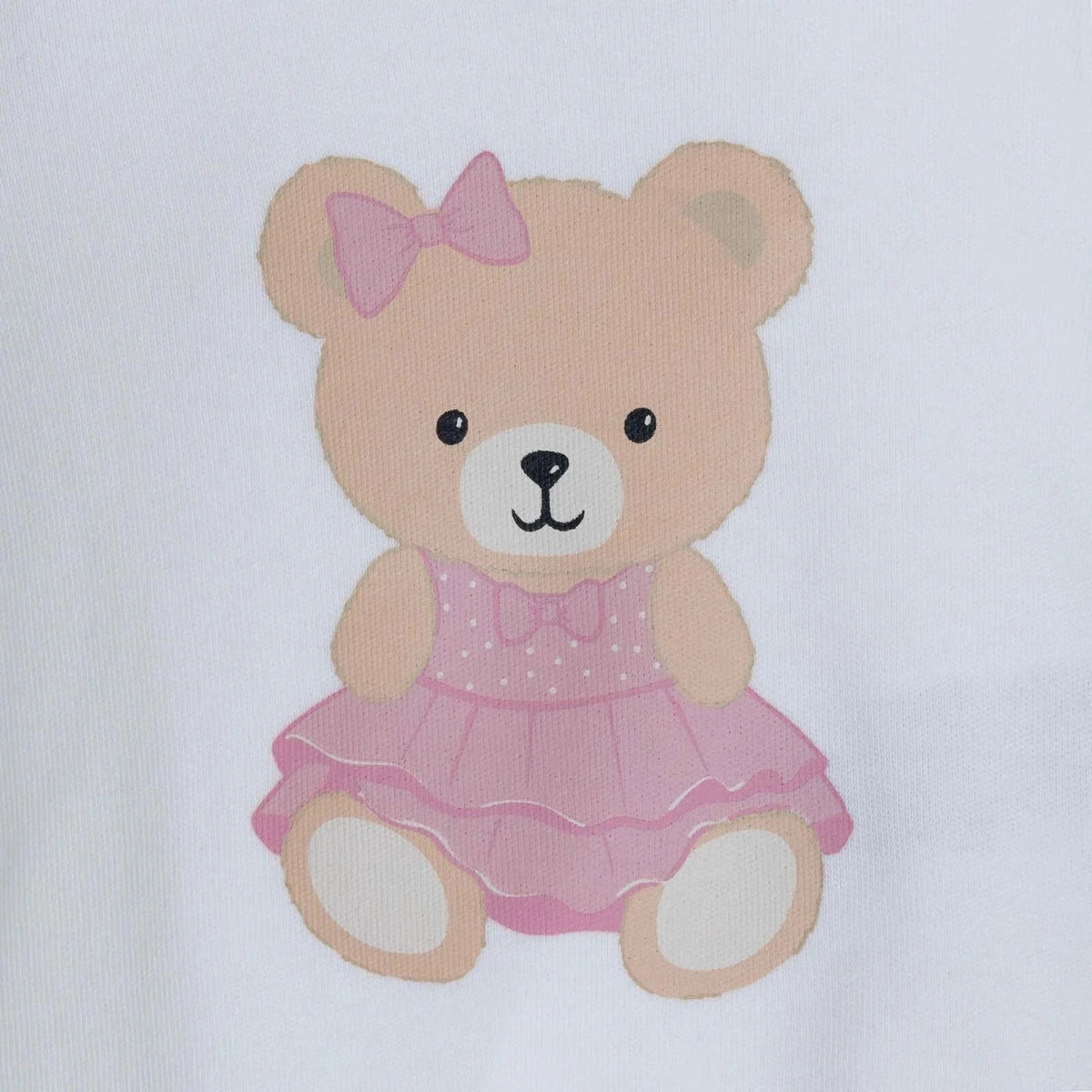 HelloBaby Bear Print Baby Bodysuit, Hat & Bottoms Set (Newborn to 6-9 Months) Pink - ebebek