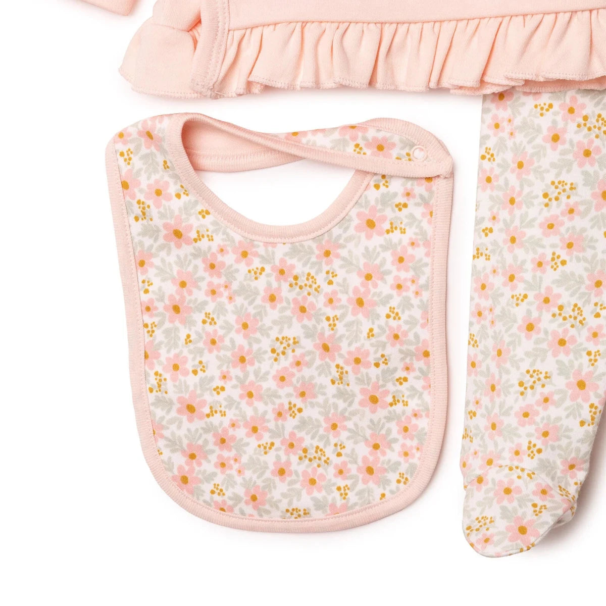 HelloBaby 5 Piece Floral Print Baby Hospital Bag Set (Newborn) Pink - ebebek