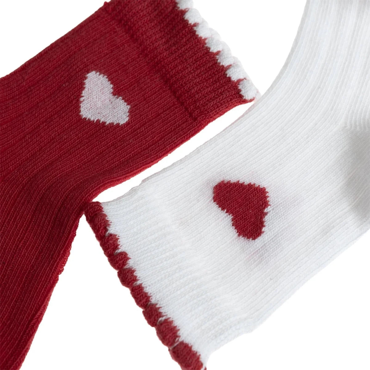 HelloBaby 3 Pack Heart Print Frill Ankle Baby Socks (Newborn to 2-3 Years) - Red Red - ebebek