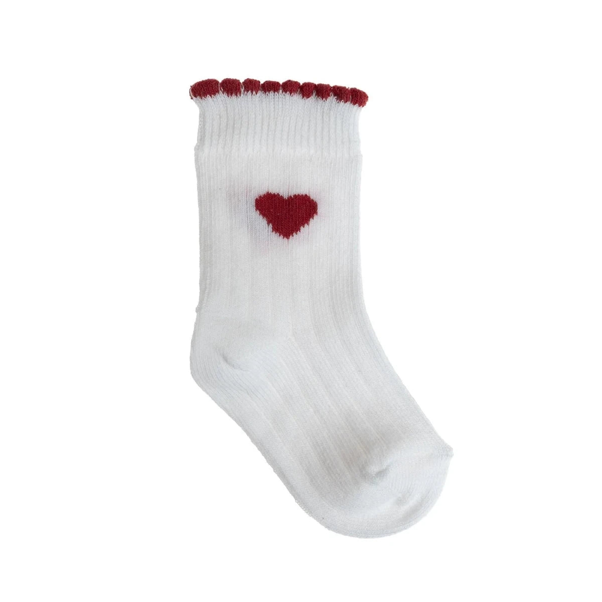 HelloBaby 3 Pack Heart Print Frill Ankle Baby Socks (Newborn to 2-3 Years) - Red Red - ebebek