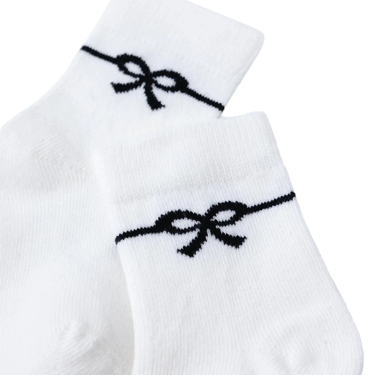 HelloBaby 3 Pack Bow Print Ankle Baby Socks (Newborn to 2-3 Years) - Black Black - ebebek
