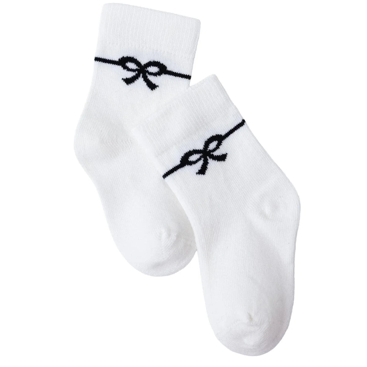 HelloBaby 3 Pack Bow Print Ankle Baby Socks (Newborn to 2-3 Years) - Black Black - ebebek
