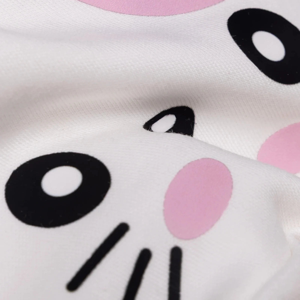 HelloBaby Cat Print Interlock Baby Hat (Newborn) Ecru - ebebek