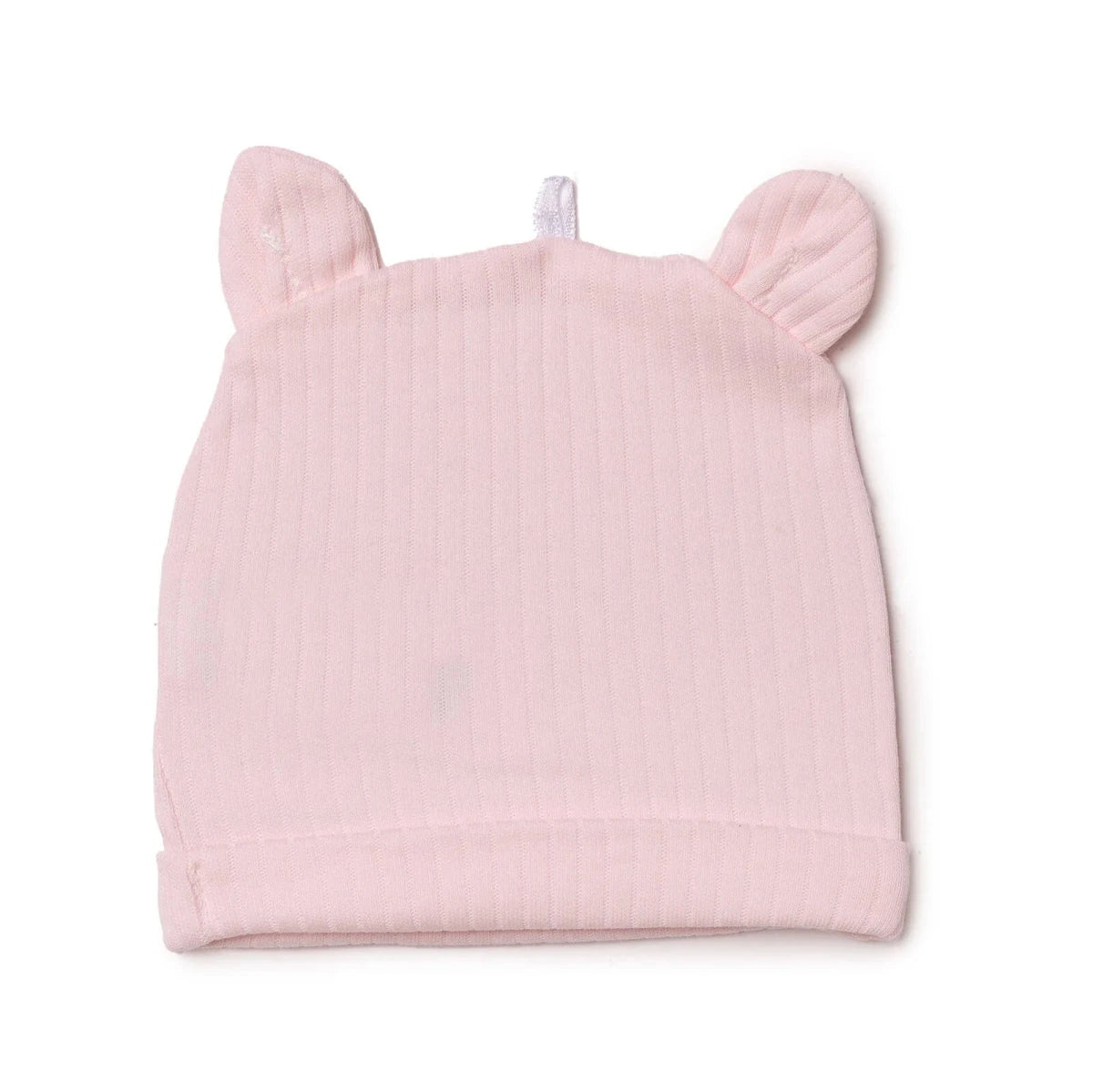 HelloBaby Bear Print Interlock Baby Hat (Newborn) Pink - ebebek