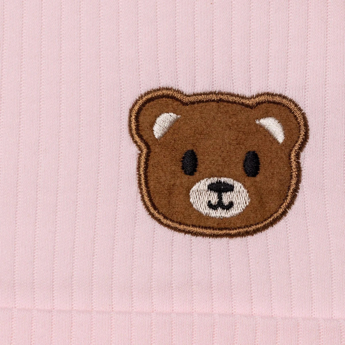 HelloBaby Bear Print Interlock Baby Hat (Newborn) Pink - ebebek