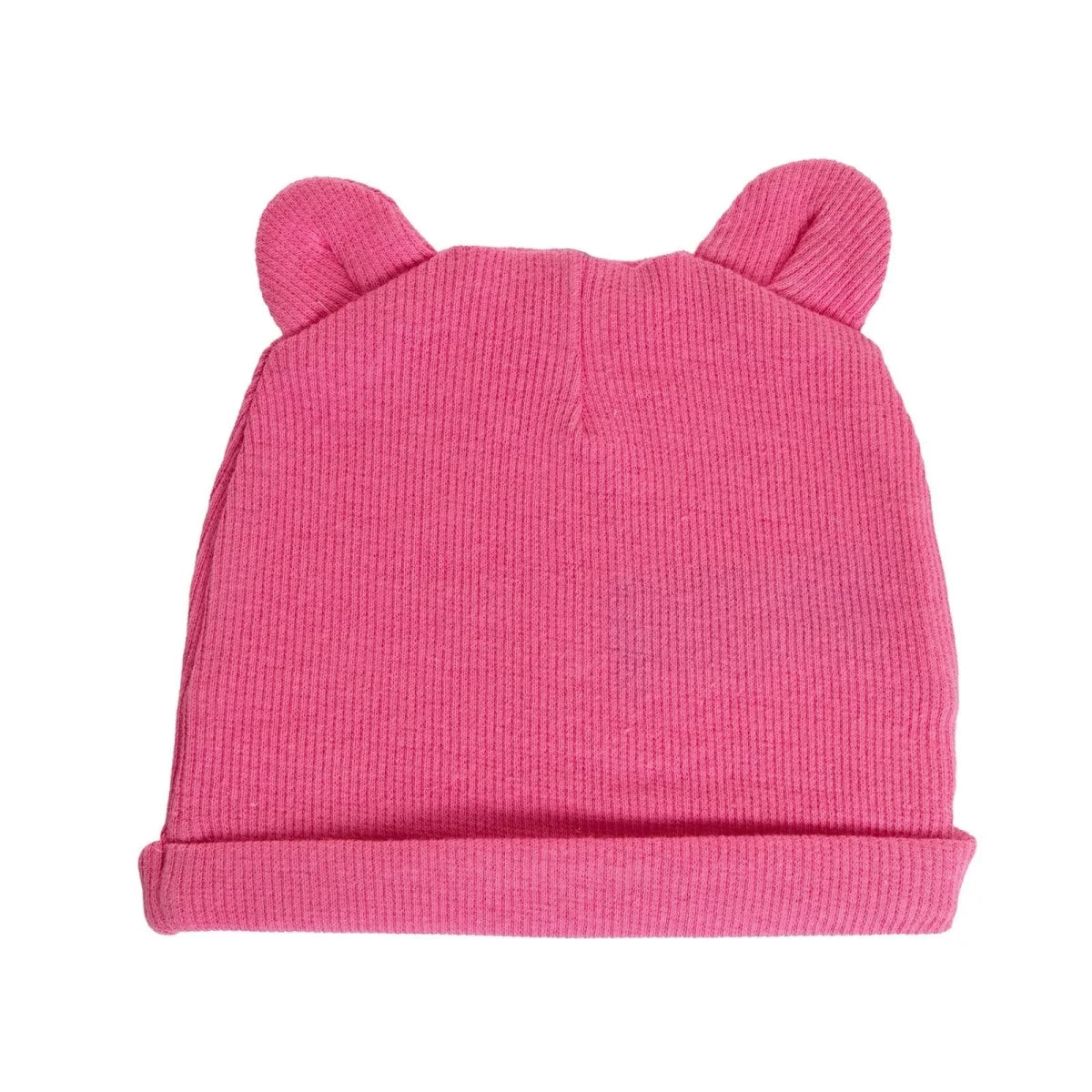 HelloBaby Ribbed Baby Hat (Newborn) Dark Pink - ebebek