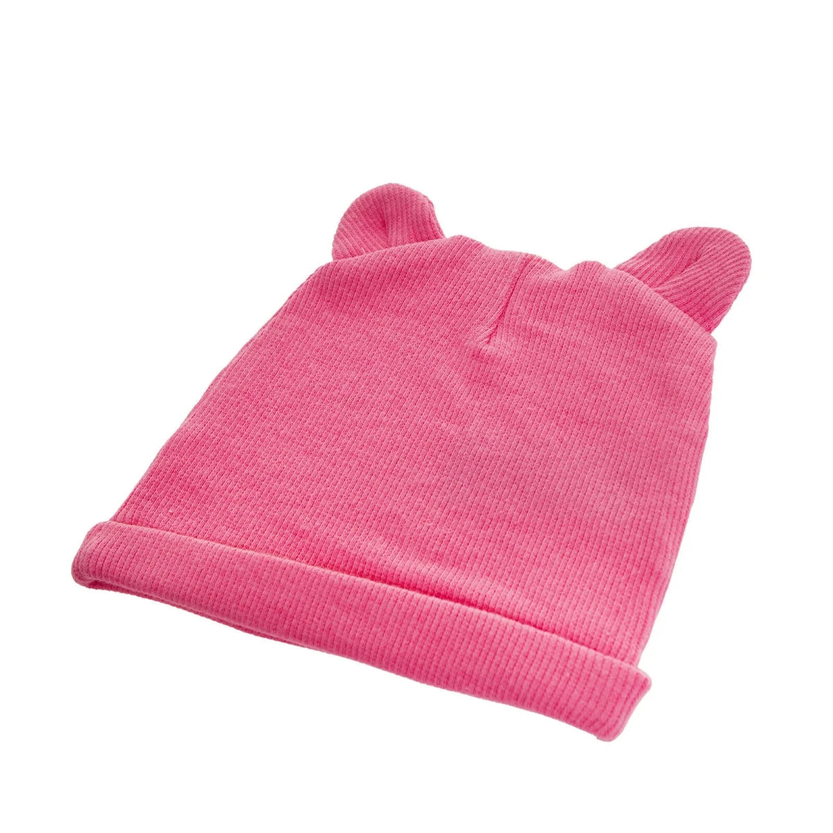 HelloBaby Ribbed Baby Hat (Newborn) Dark Pink - ebebek