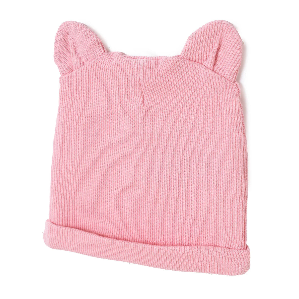 HelloBaby Slogan Print Ribbed Baby Hat (Newborn)