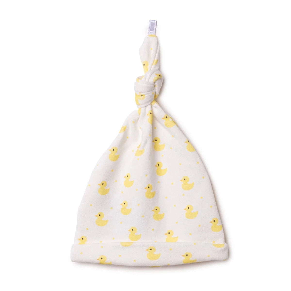 HelloBaby Heart Print Interlock Baby Hat (Newborn) Ecru Printed - ebebek