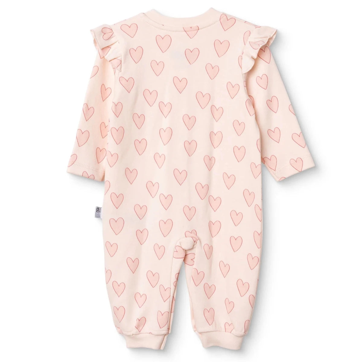 HelloBaby Heart Print Footless Baby Sleepsuit (Newborn to 6-9 Months) Pink - ebebek