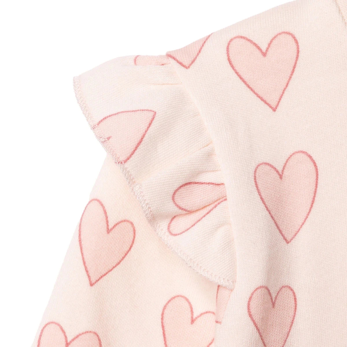 HelloBaby Heart Print Footless Baby Sleepsuit (Newborn to 6-9 Months) Pink - ebebek