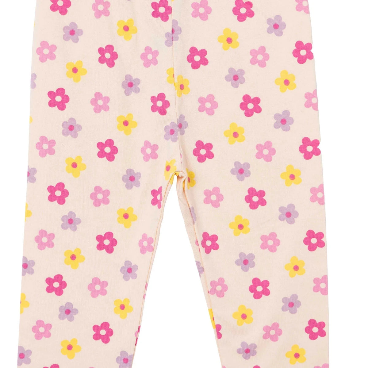 HelloBaby Single Jersey Baby Leggings (3-6 Months to 4-5 Years) Ecru Printed - ebebek