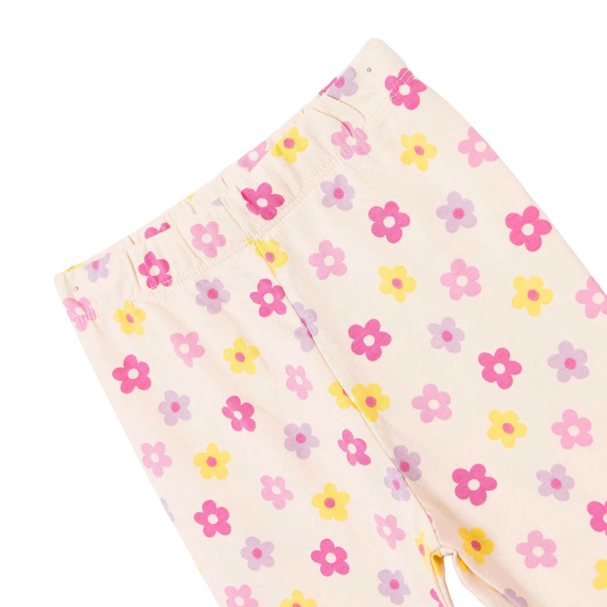 HelloBaby Single Jersey Baby Leggings (3-6 Months to 4-5 Years) Ecru Printed - ebebek