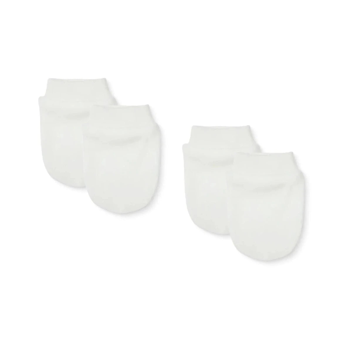 HelloBaby Interlock Baby Scratch Mitts (Newborn) Ecru - ebebek
