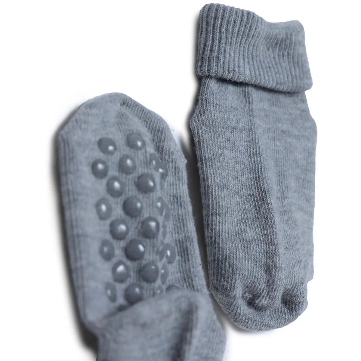 HelloBaby 3 Pack Roll-Top Baby Socks (Newborn to 12-24 Months) Grey - ebebek