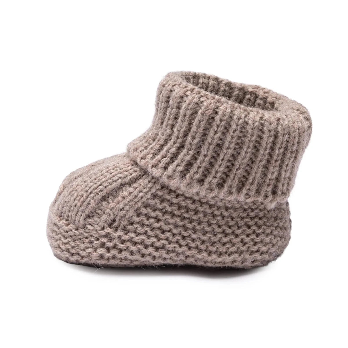 HelloBaby Cable Knit Baby Booties (One Size) Beige - ebebek