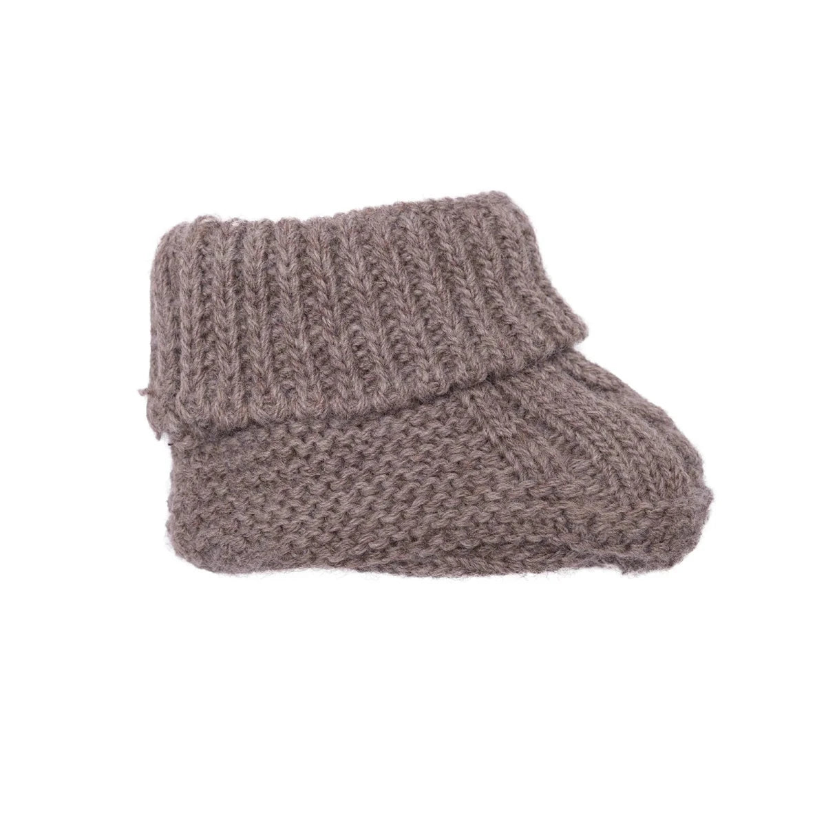 HelloBaby Knitted Baby Booties (One Size) Brown - ebebek