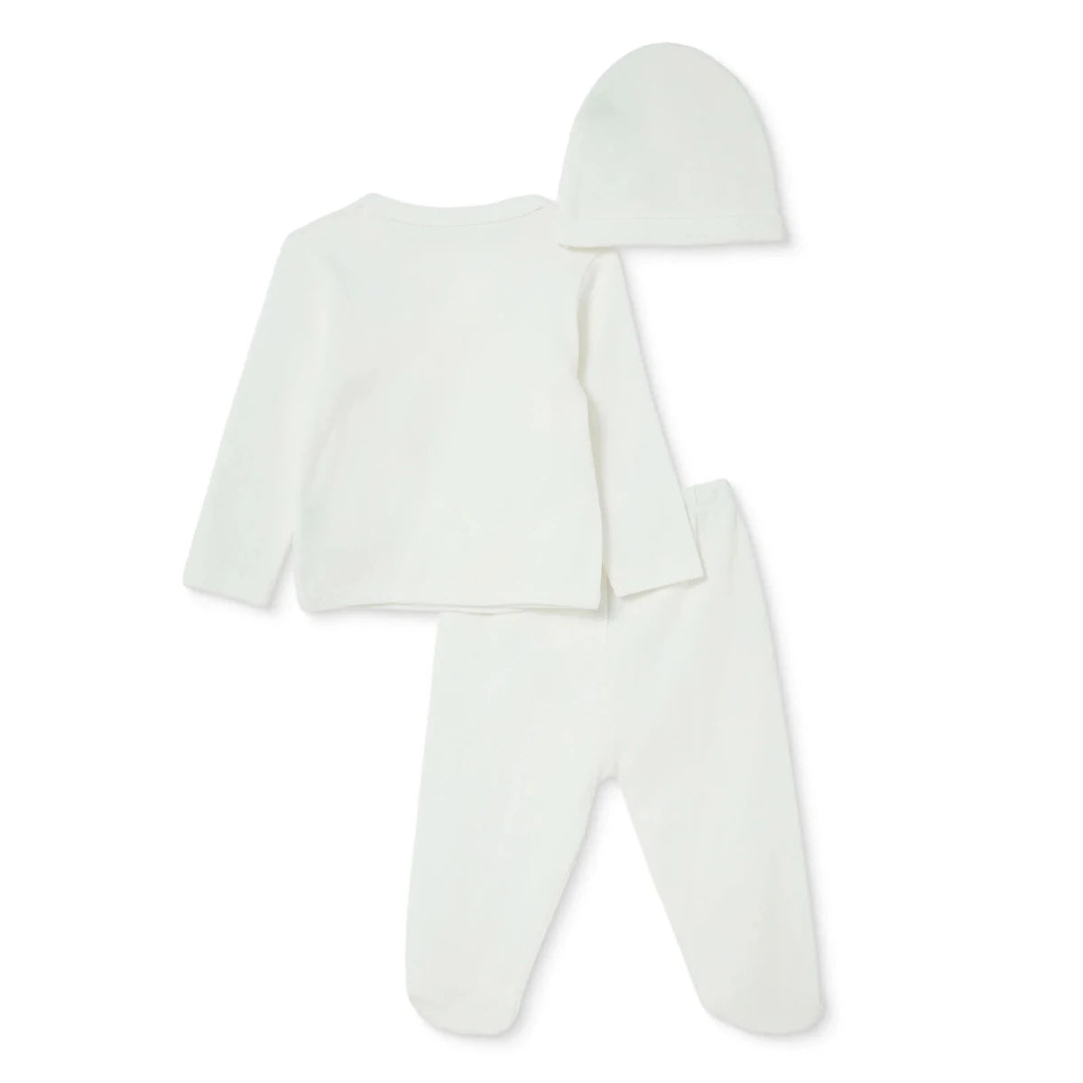HelloBaby Baby Hat, Vest & Bottoms Set (Newborn to 3-6 Months) Ecru - ebebek