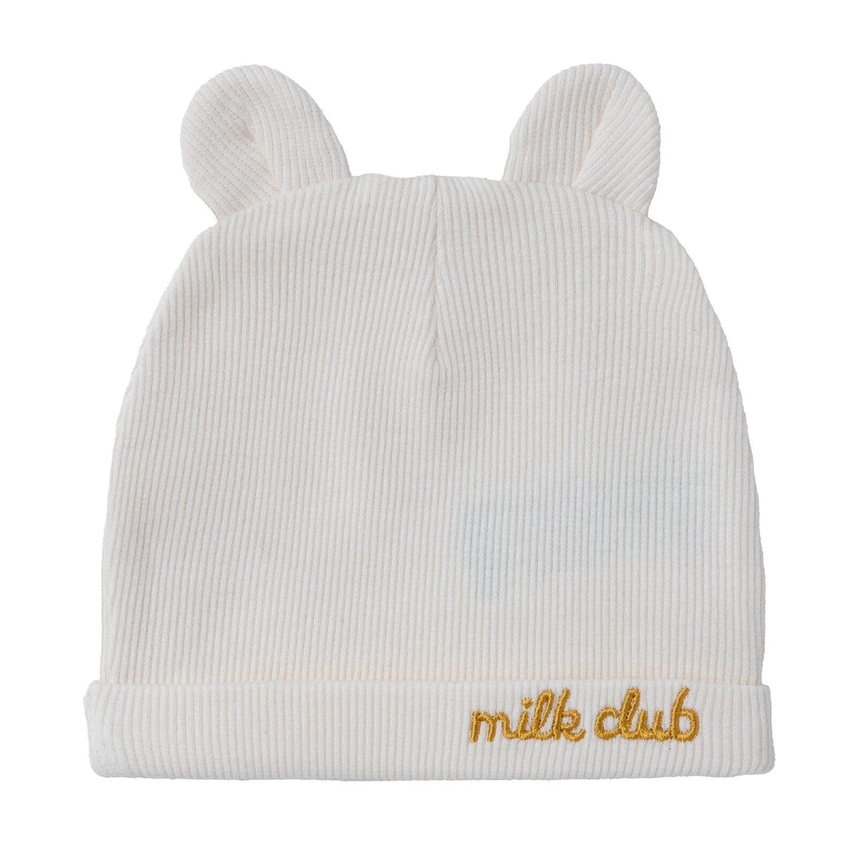HelloBaby Slogan Print Ribbed Baby Hat (Newborn) Ecru - ebebek