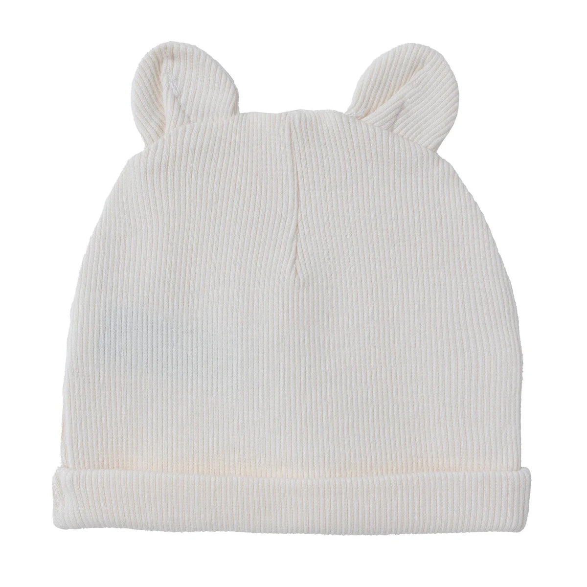 HelloBaby Slogan Print Ribbed Baby Hat (Newborn) Ecru - ebebek
