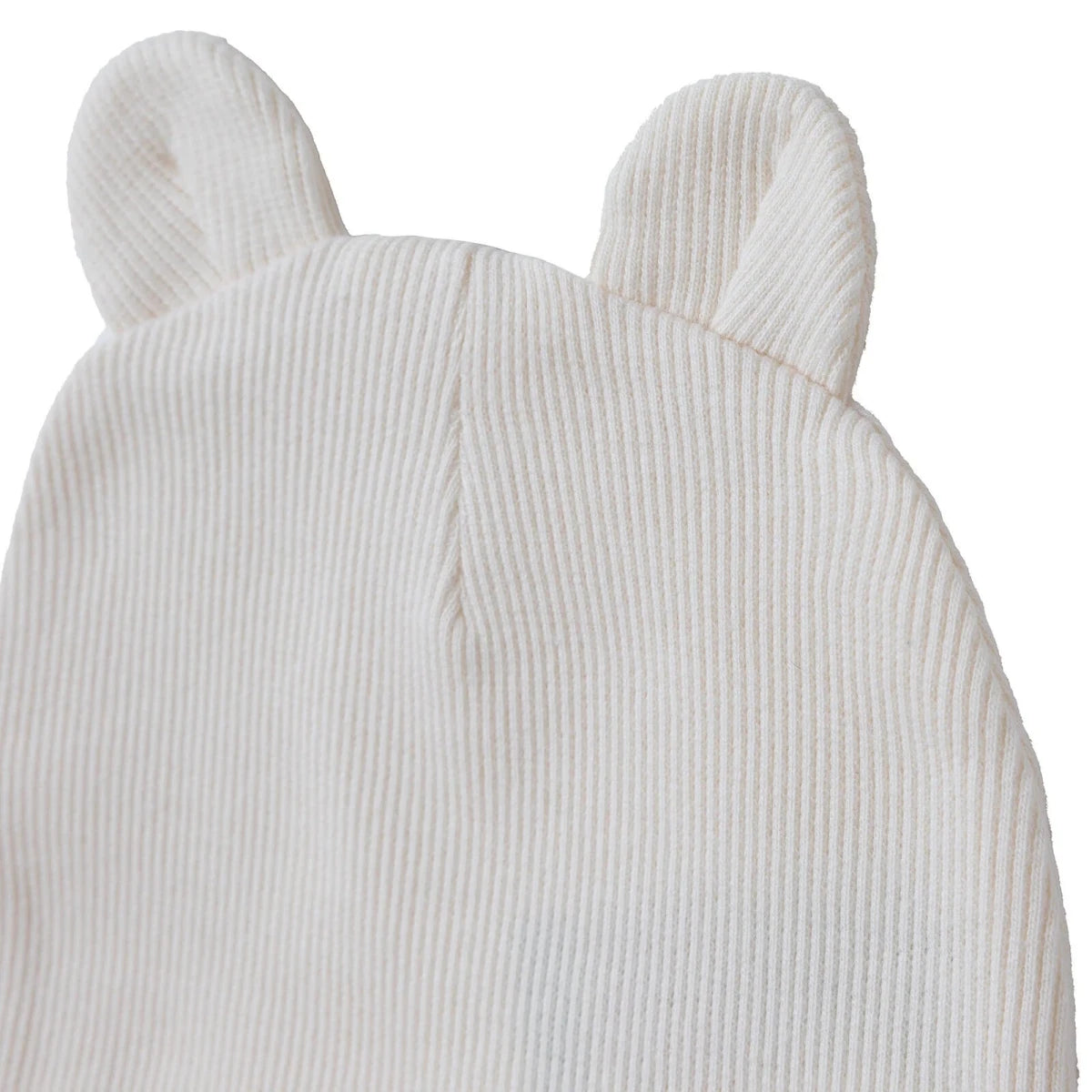 HelloBaby Slogan Print Ribbed Baby Hat (Newborn) Ecru - ebebek