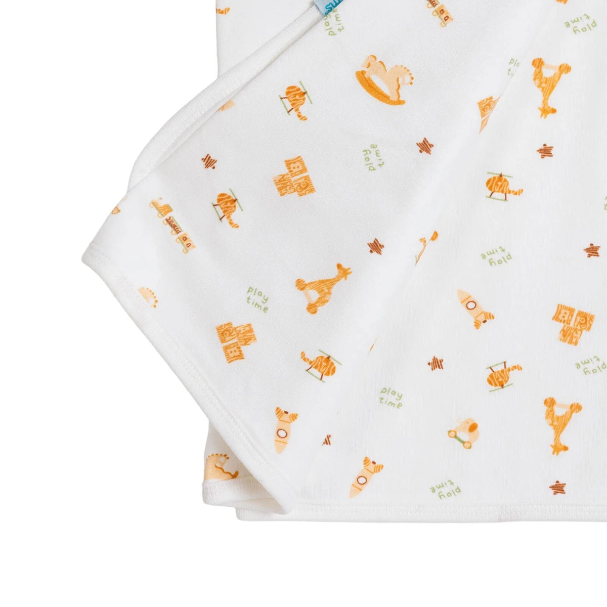Little Dreams Rocket Print Jersey Baby Blanket (80 x 90 cm) Ecru - ebebek