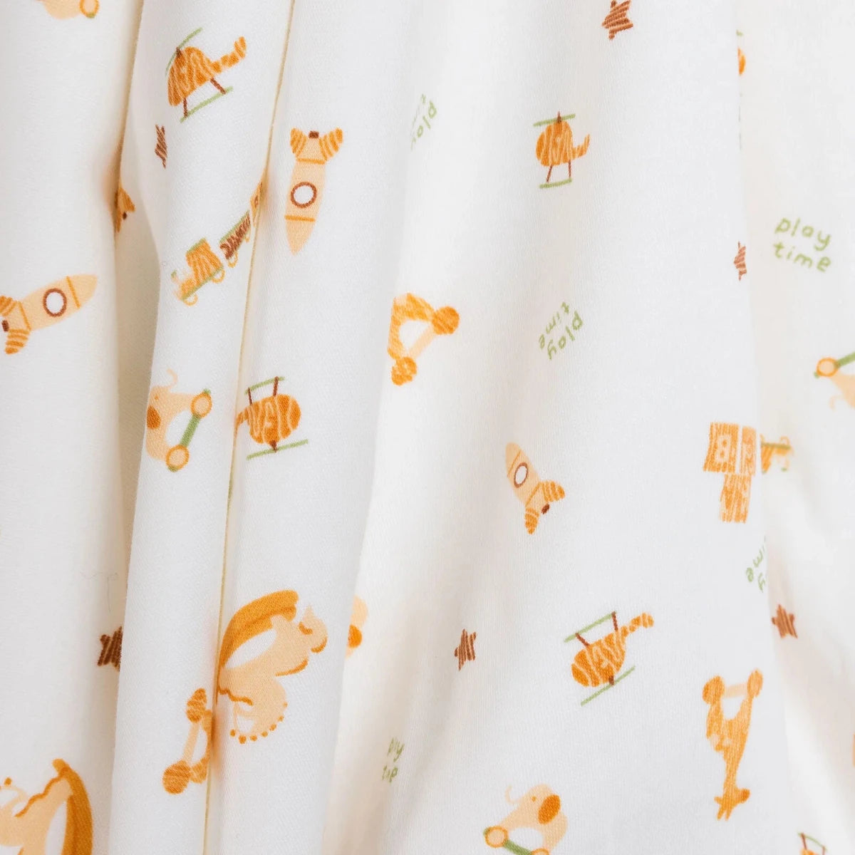 Little Dreams Rocket Print Jersey Baby Blanket (80 x 90 cm) Ecru - ebebek