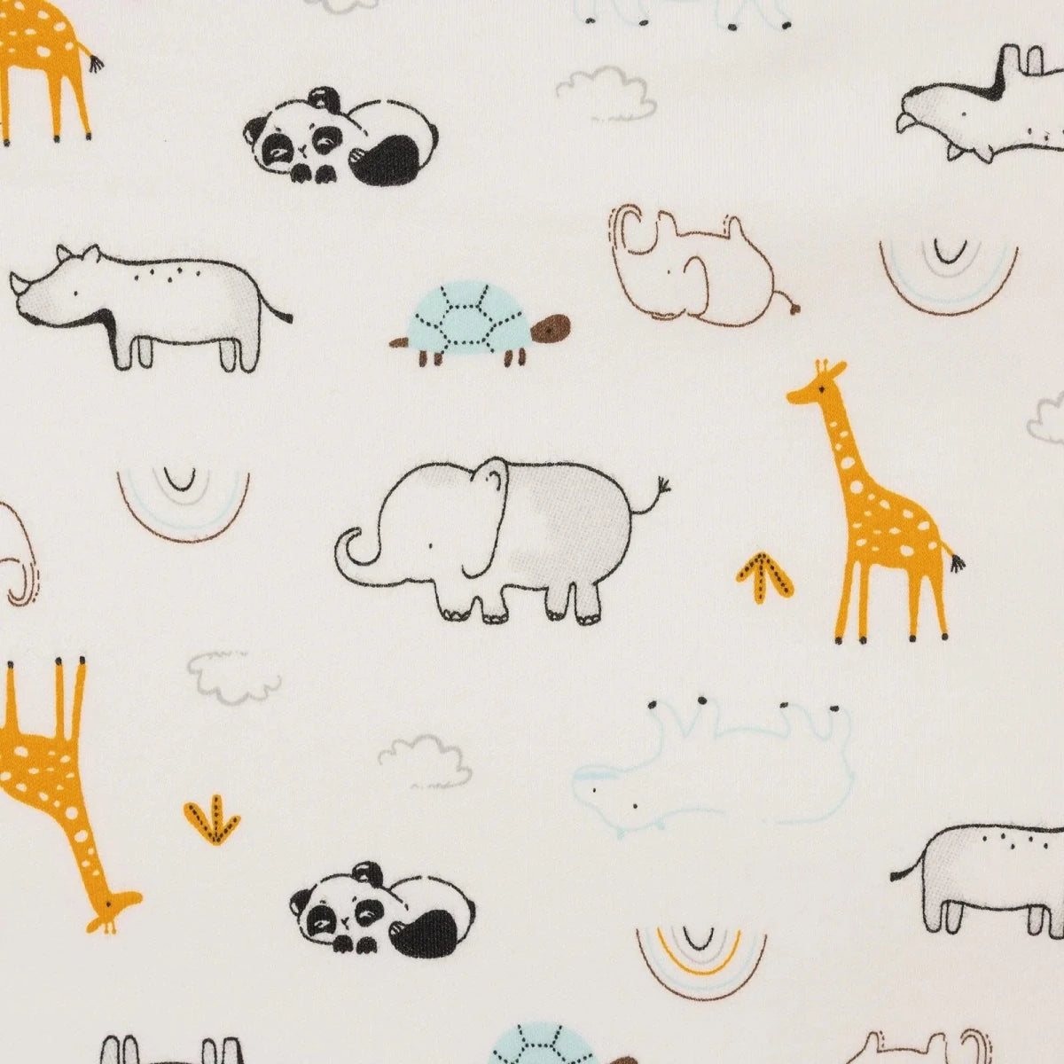 Little Dreams Animal Print Jersey Baby Blanket (80 x 90 cm) Ecru - ebebek