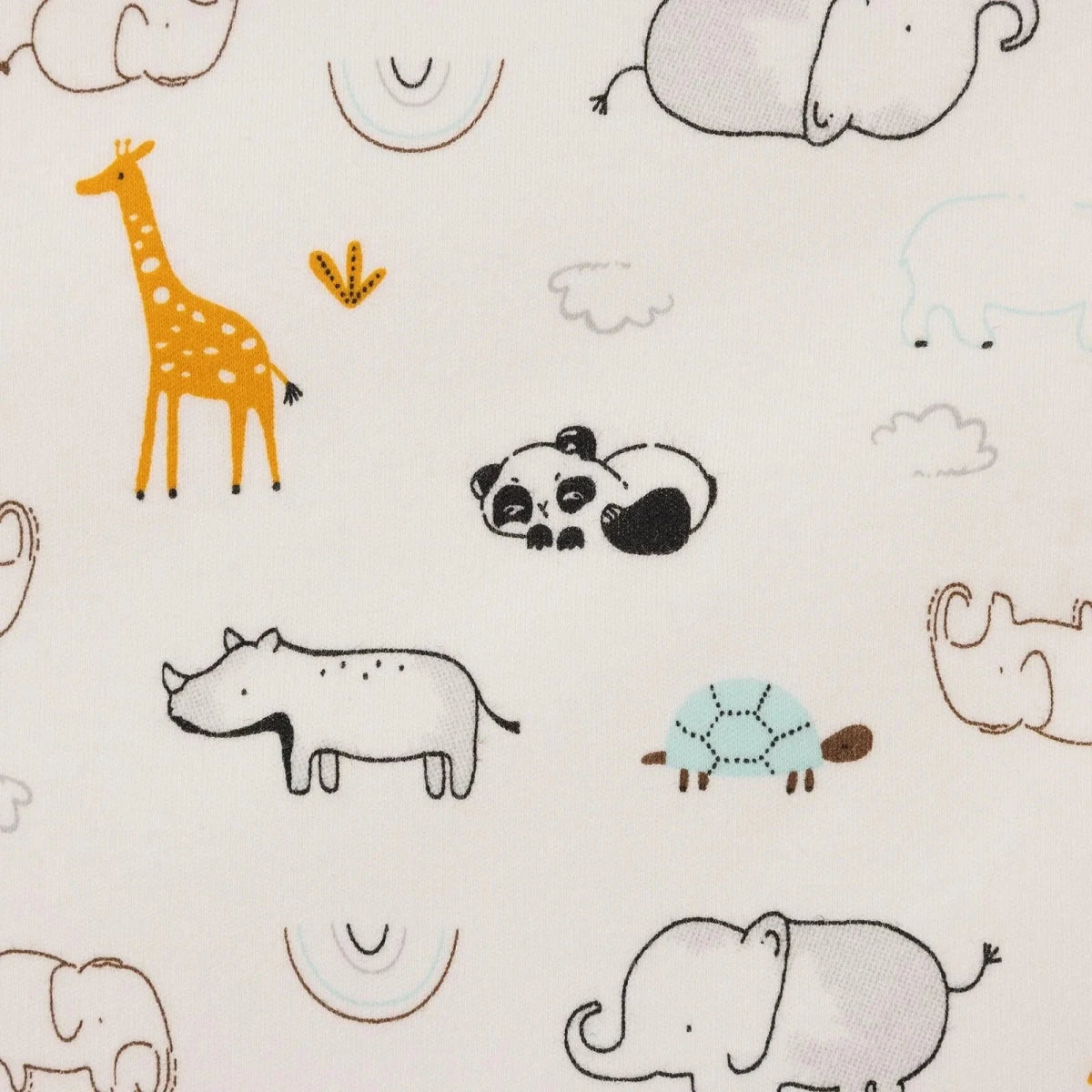 Little Dreams Animal Print Jersey Baby Blanket (80 x 90 cm) Ecru - ebebek