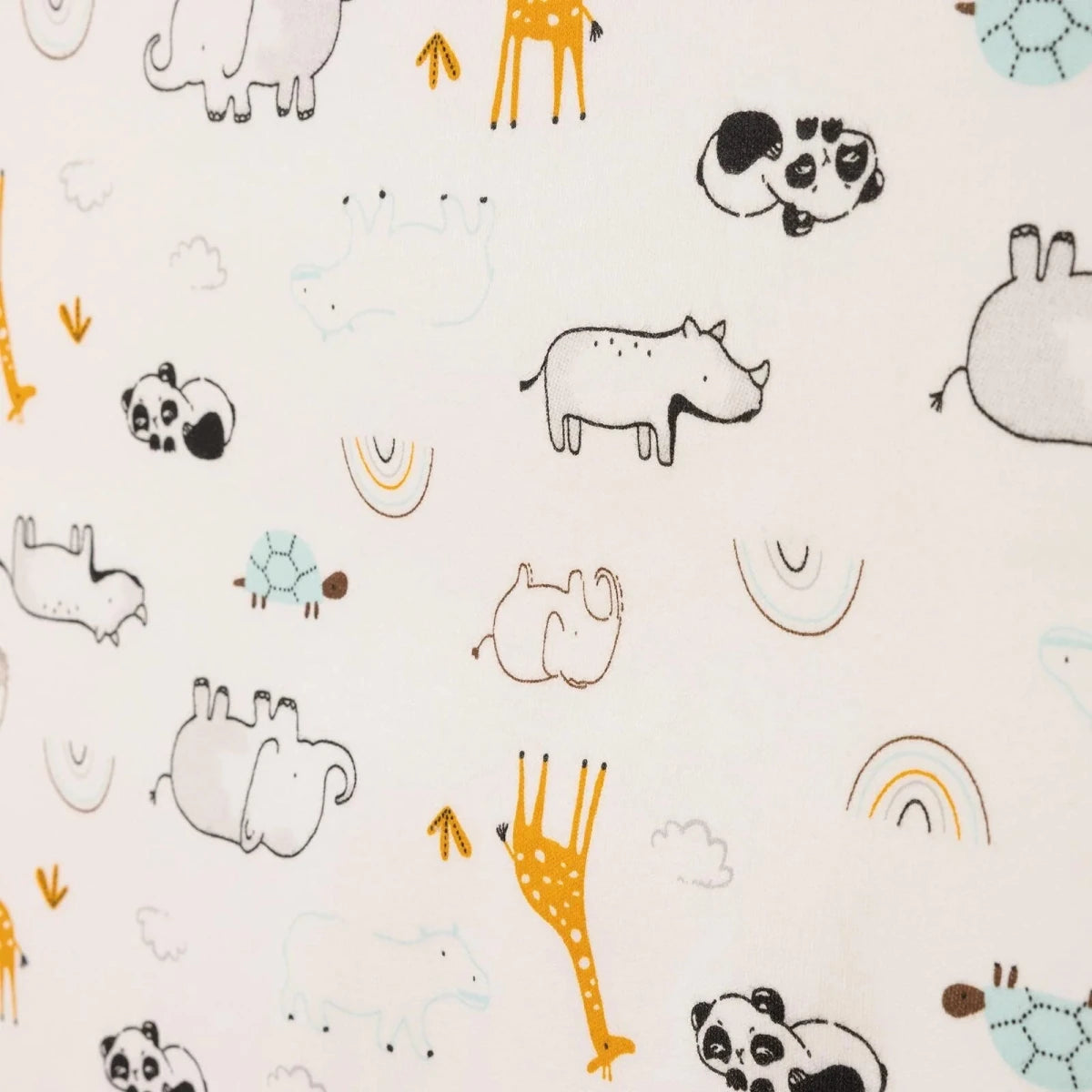 Little Dreams Animal Print Jersey Baby Blanket (80 x 90 cm) Ecru - ebebek