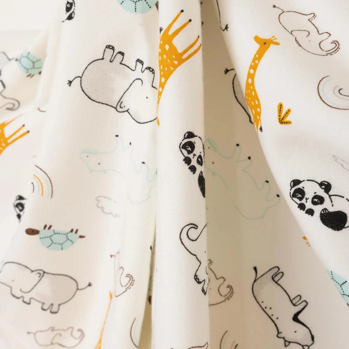 Little Dreams Animal Print Jersey Baby Blanket (80 x 90 cm) Ecru - ebebek
