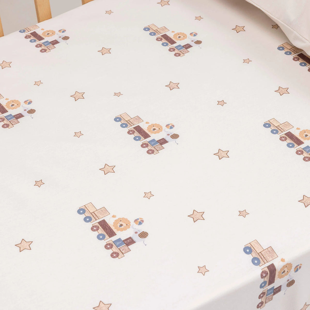 Little Dreams Vehicle Print Cot Bed Sheet Set (70 x 140 cm)
