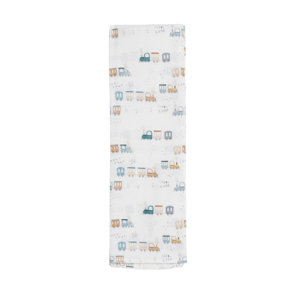 Little Dreams Vehicle Print Muslin Baby Blanket (100 x 110 cm) White - ebebek