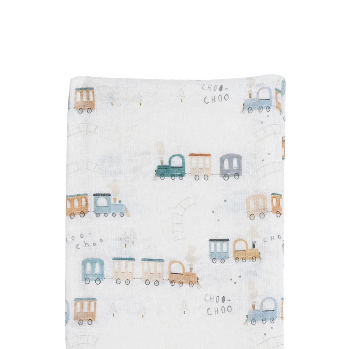 Little Dreams Vehicle Print Muslin Baby Blanket (100 x 110 cm) White - ebebek