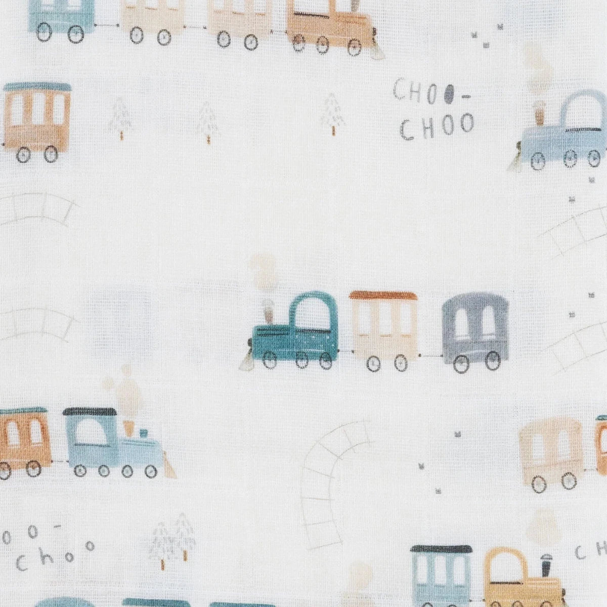 Little Dreams Vehicle Print Muslin Baby Blanket (100 x 110 cm) White - ebebek