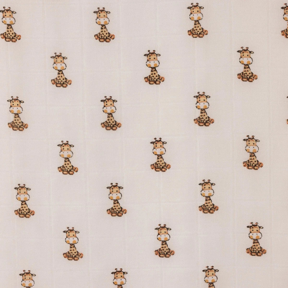 Little Dreams Tie-Fastening Animal Print Muslin Baby Blanket (100 x 110 cm) White - ebebek