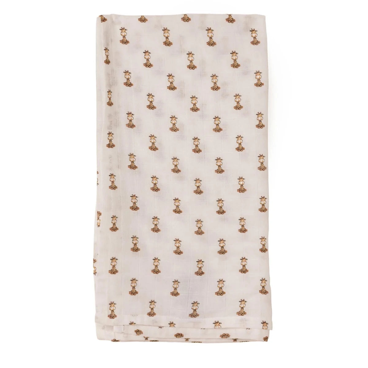 Little Dreams Tie-Fastening Animal Print Muslin Baby Blanket (100 x 110 cm) White - ebebek