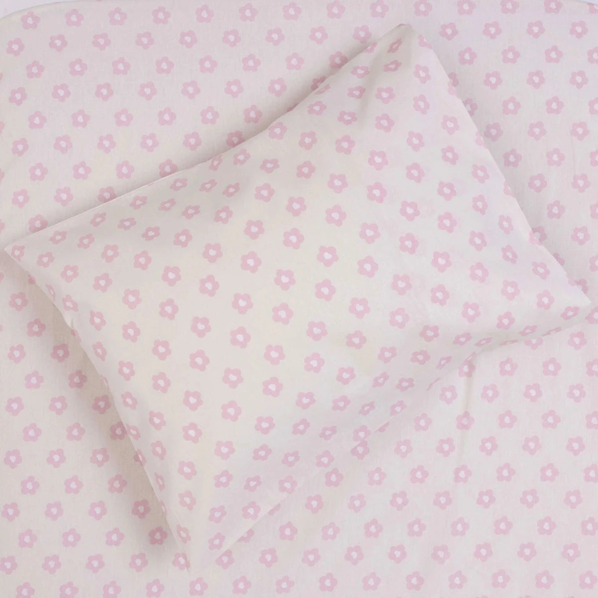Little Dreams Floral Print Cot Bed Sheet Set (70 x 140 cm) Ecru - ebebek