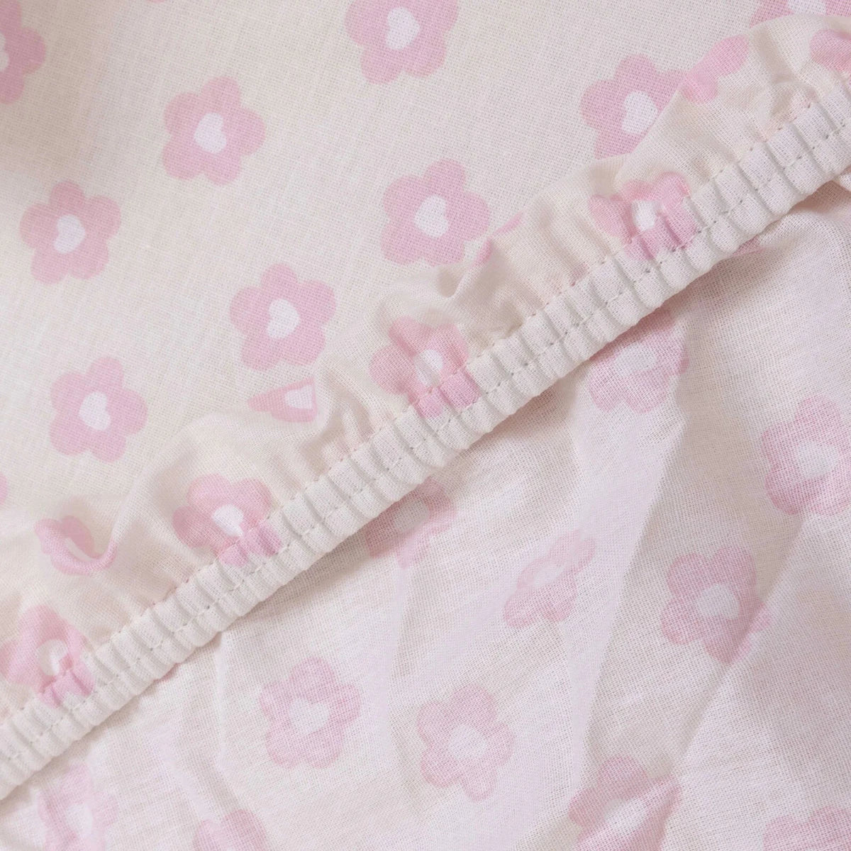 Little Dreams Floral Print Cot Bed Sheet Set (70 x 140 cm) Ecru - ebebek
