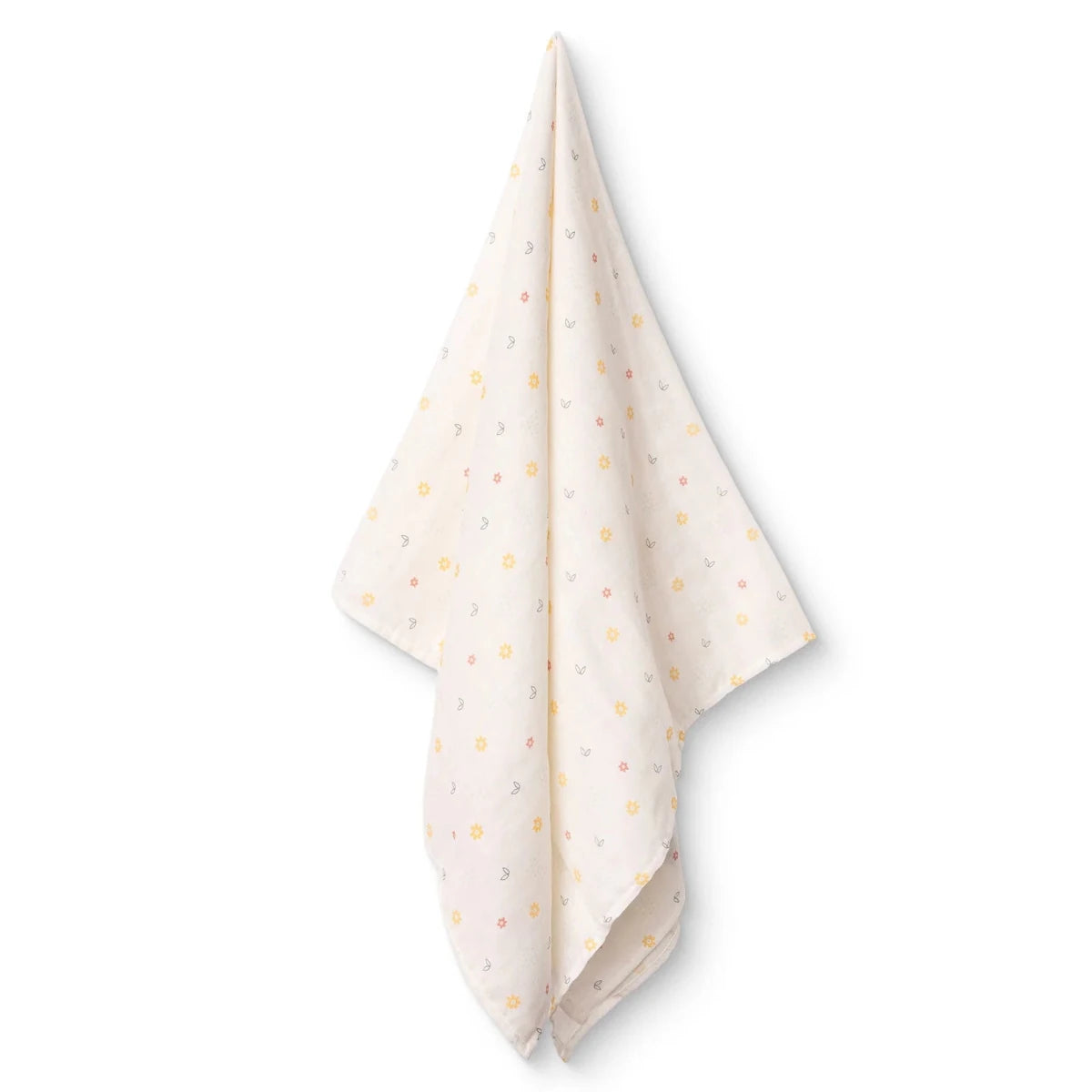Little Dreams Floral Print Muslin Baby Blanket (100 x 110 cm) White - ebebek