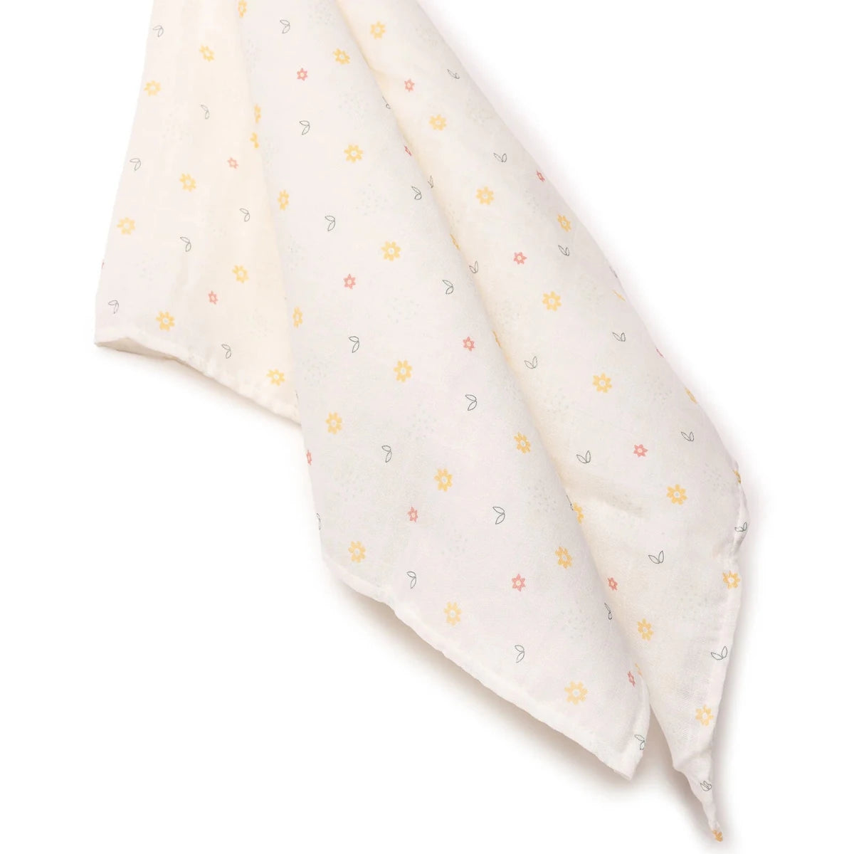 Little Dreams Floral Print Muslin Baby Blanket (100 x 110 cm) White - ebebek