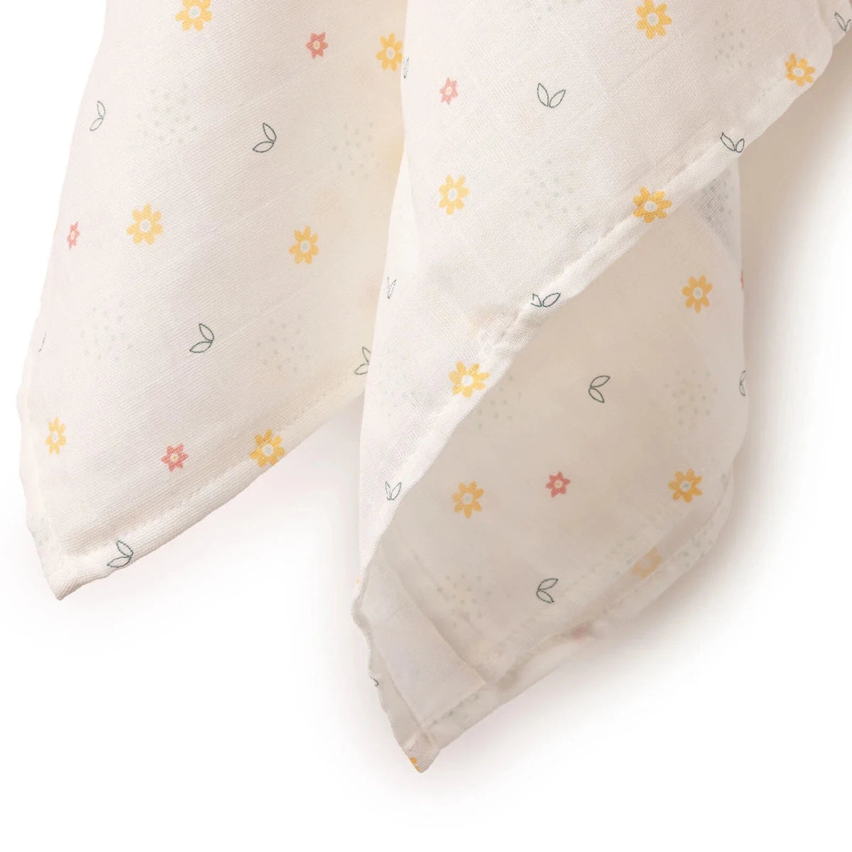 Little Dreams Floral Print Muslin Baby Blanket (100 x 110 cm) White - ebebek