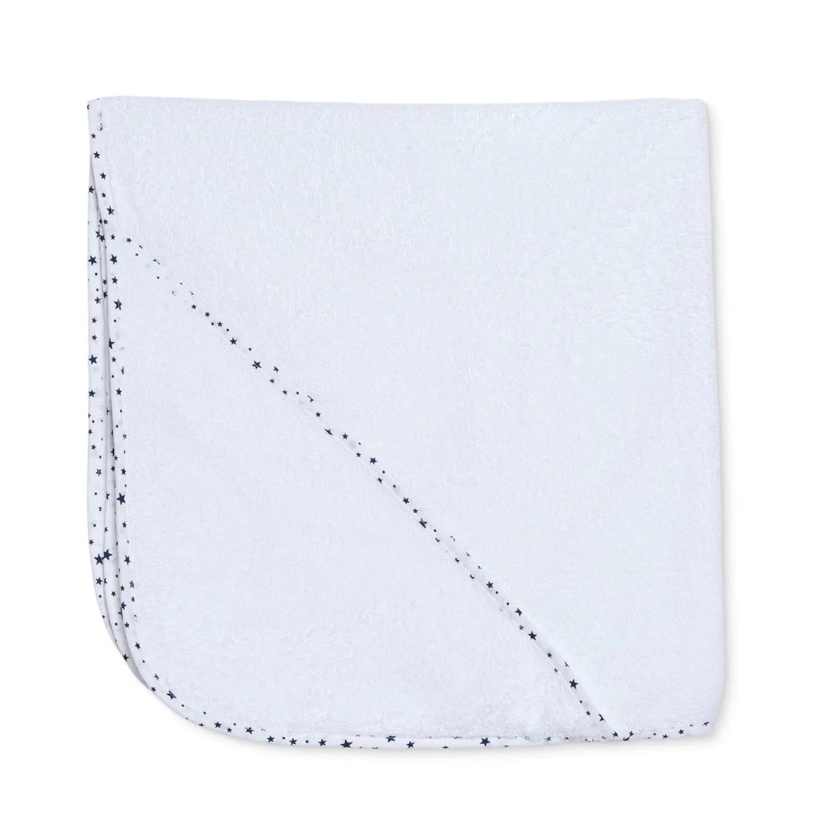 Mollia Star Print Baby Bath Towel (75 x 75 cm) White - ebebek