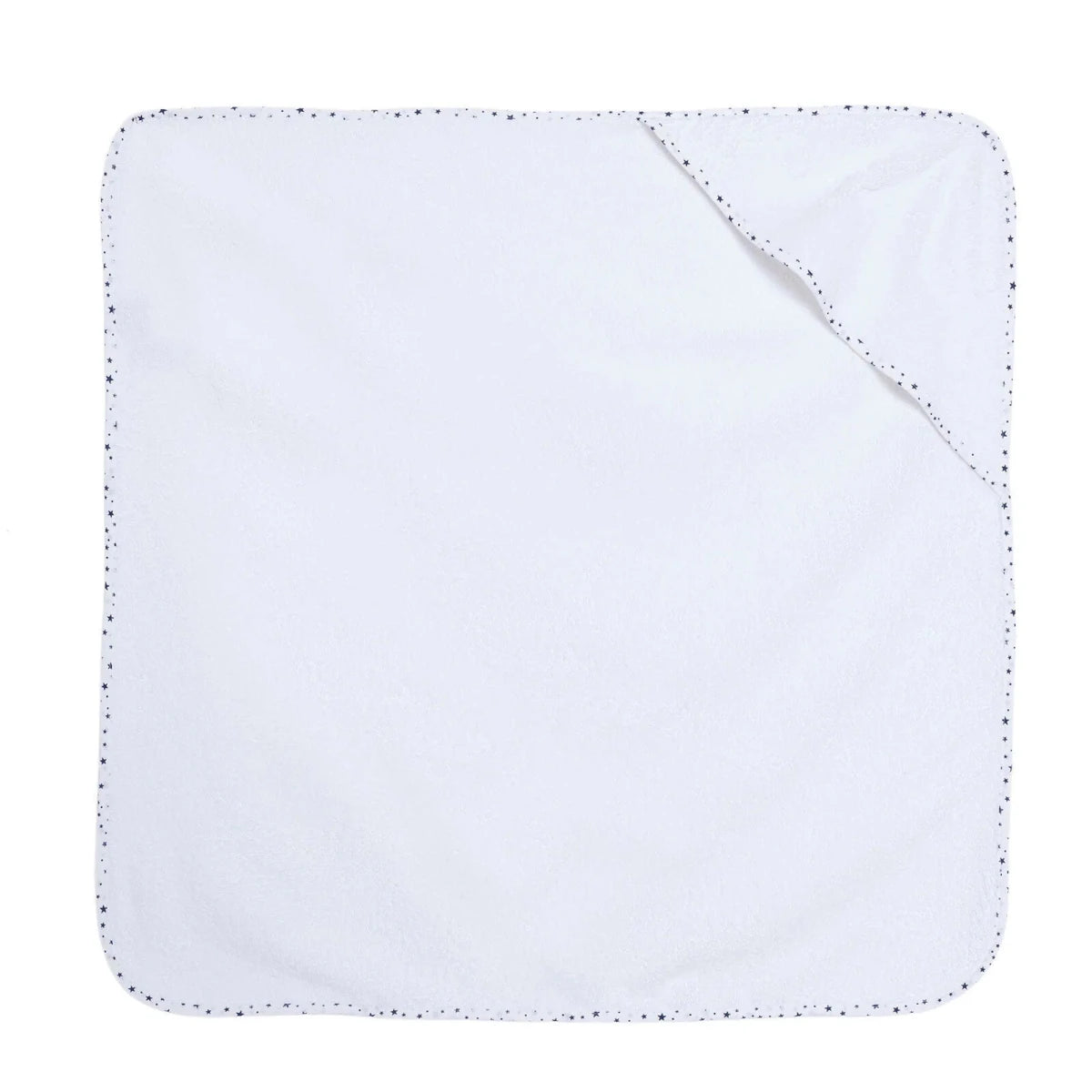 Mollia Star Print Baby Bath Towel (75 x 75 cm) White - ebebek